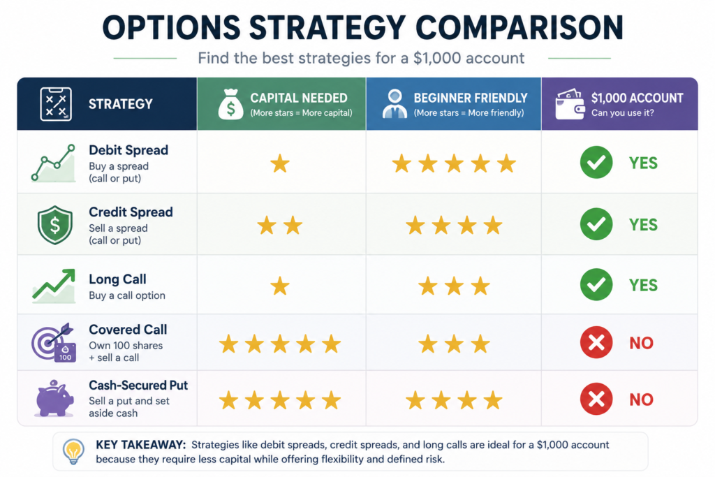 Options stratey comparison